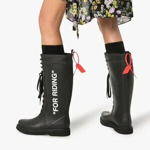 Off-White "For Riding" Wellington Boots